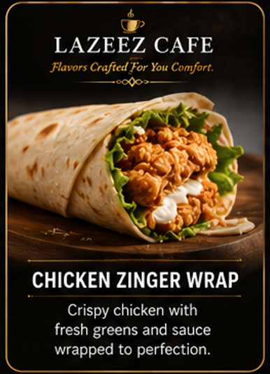 CHICKEN ZINGER WRAP