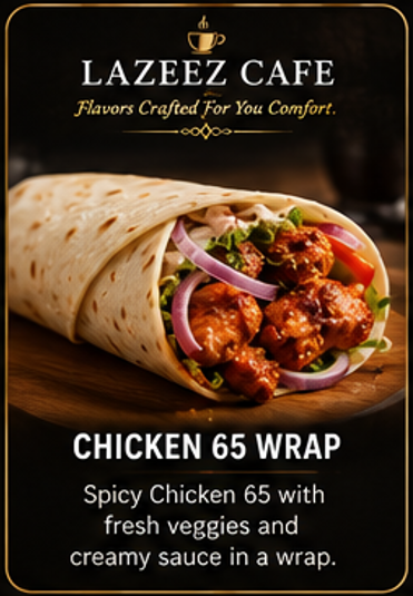 CHICKEN 65 WRAP