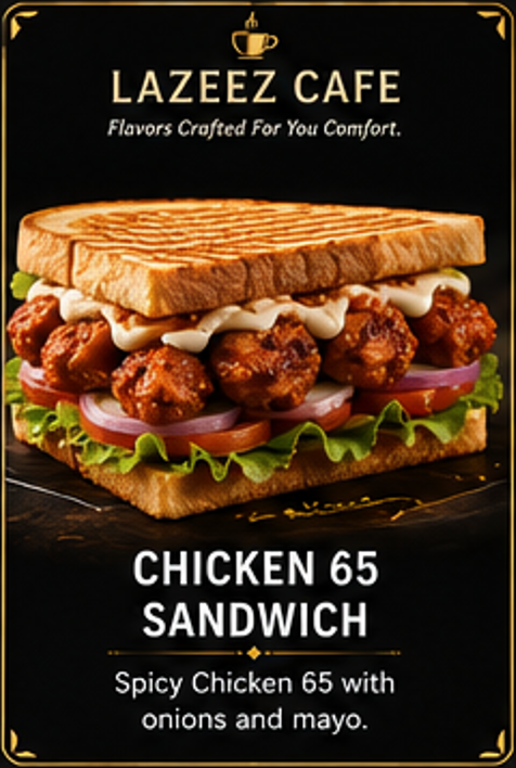 CHICKEN 65 SANDWICH