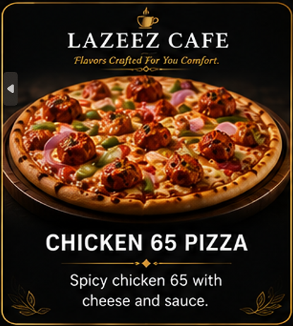CHICKEN 65 PIZZA