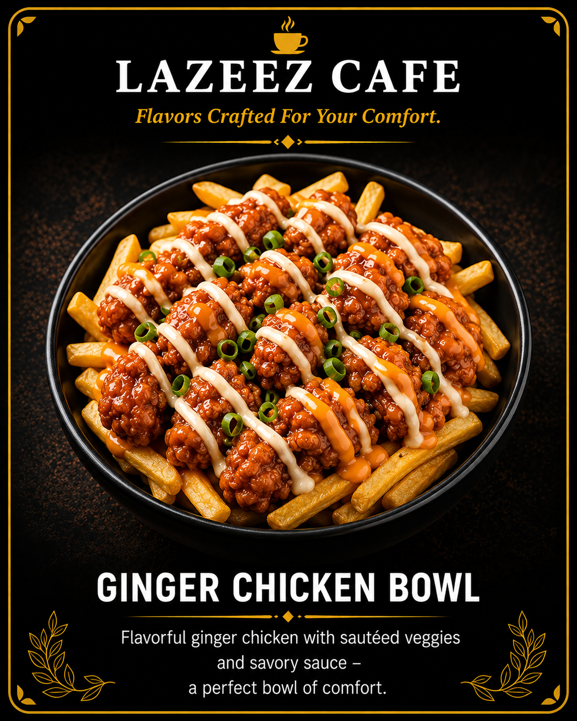 GINGER CHICKEN BOWL
