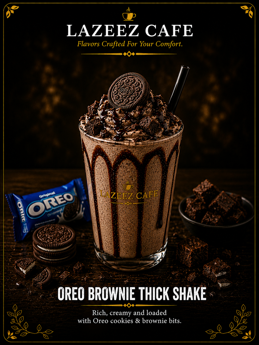 OREO BROWNIE THICK SHAKE