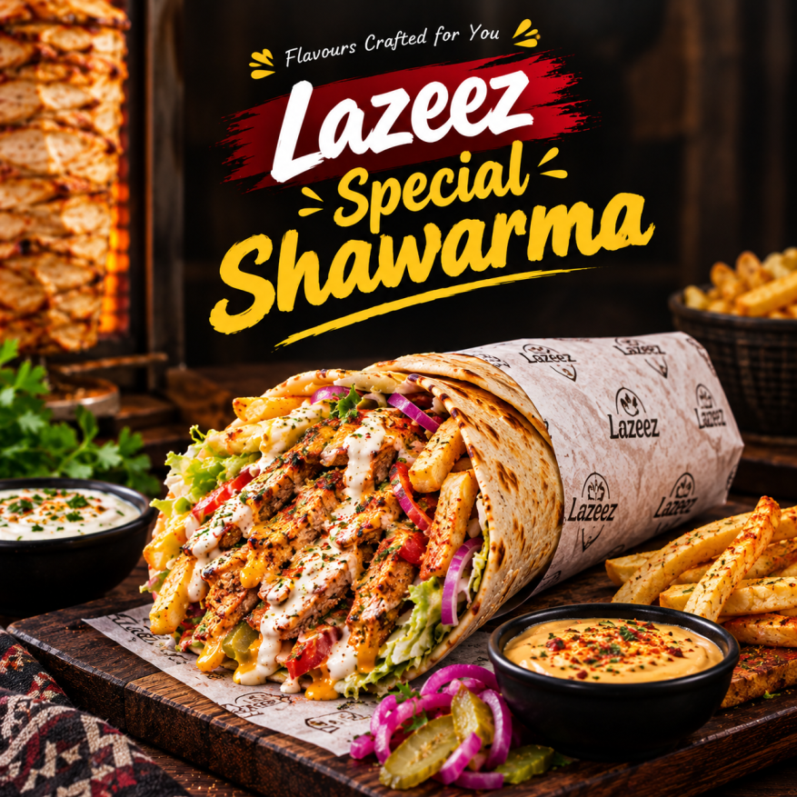 LAZEEZ SPECIAL SHAWARMA