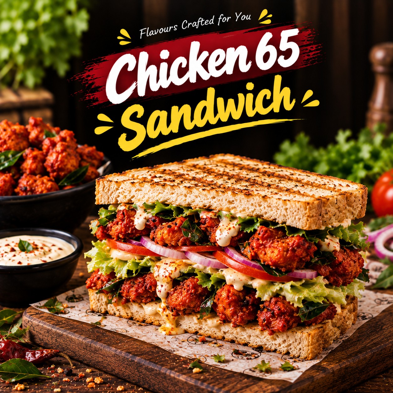 CHICKEN 65 SANDWICH