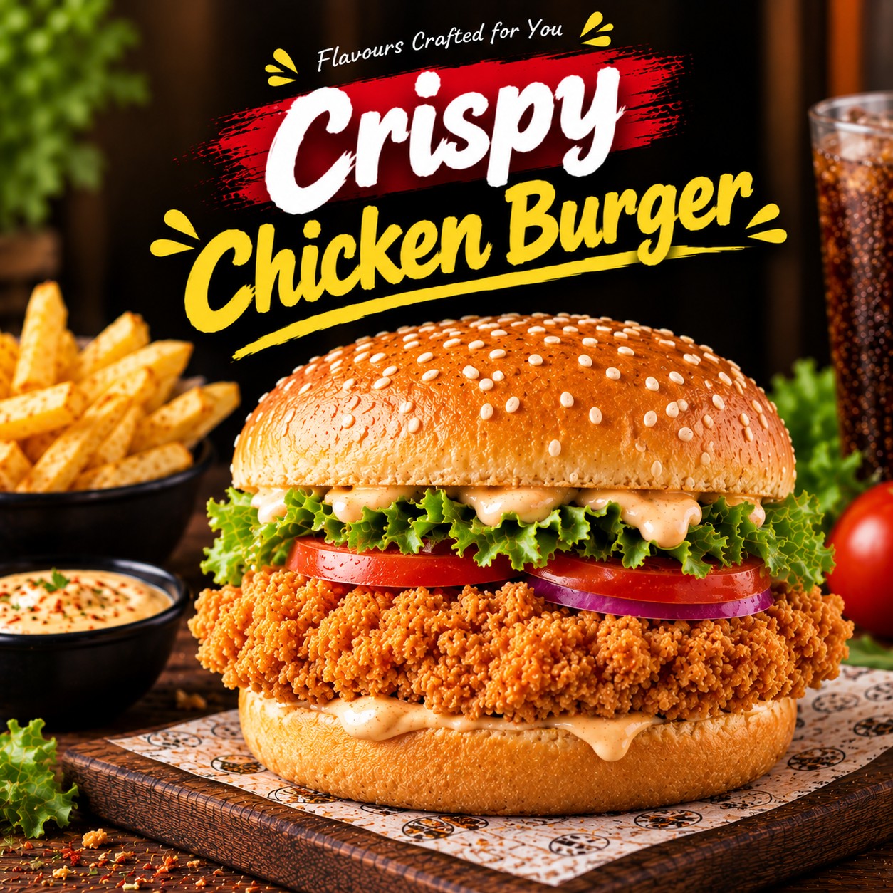 CRISPY CHICKEN BURGER