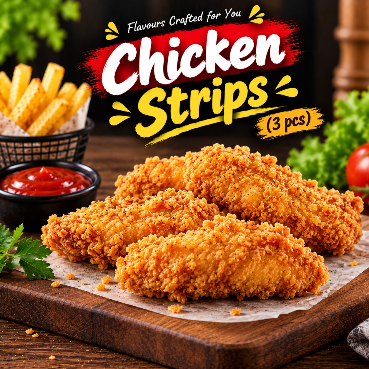 CHICKEN STRIPS 3 (PCS)