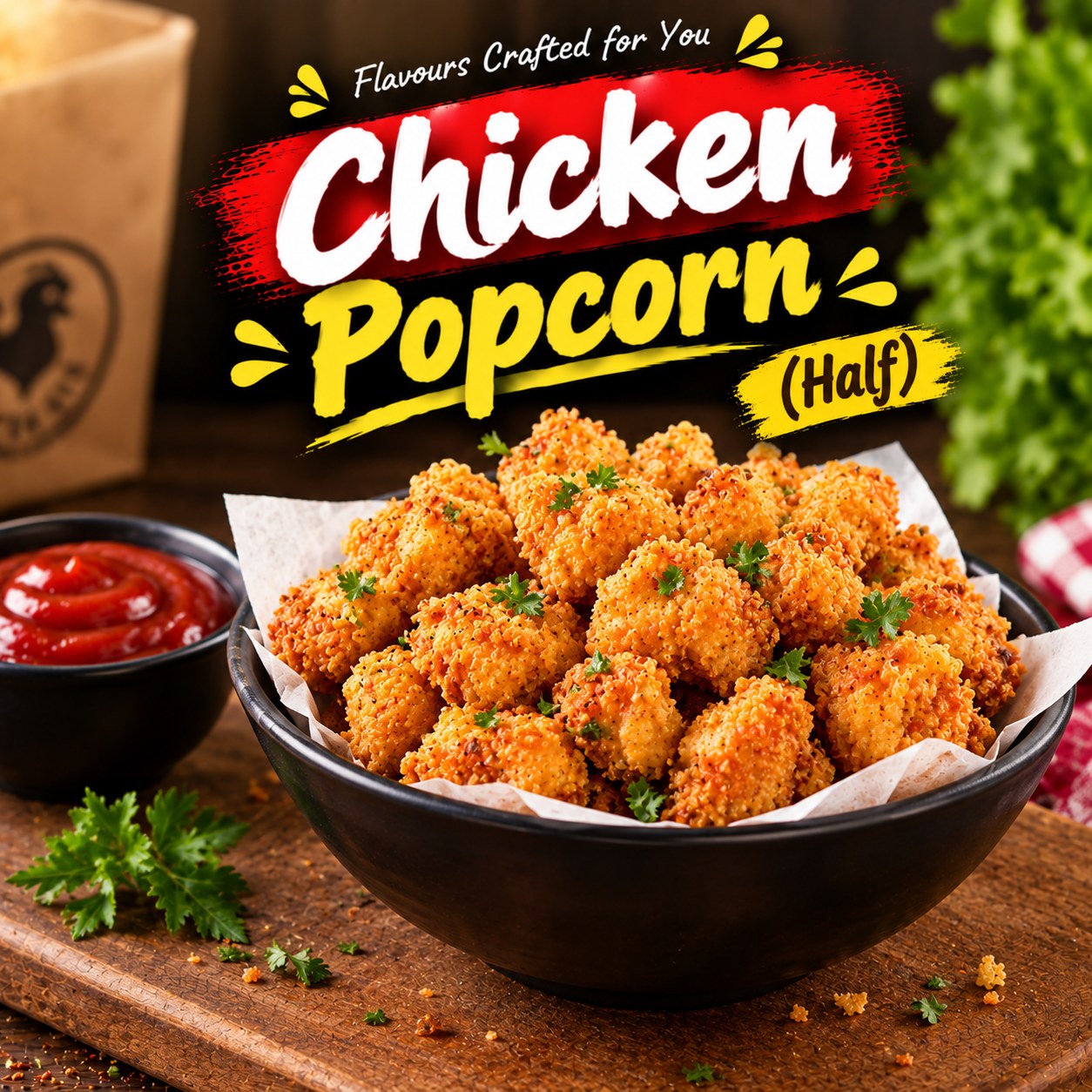CHICKEN POPCORN (HALF)