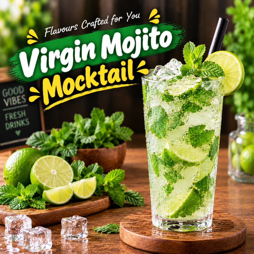 VIRGIN MOJITO (MOCKTAIL DRINK)